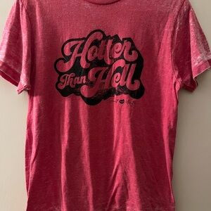 Red White Washed Graphic T-Shirt